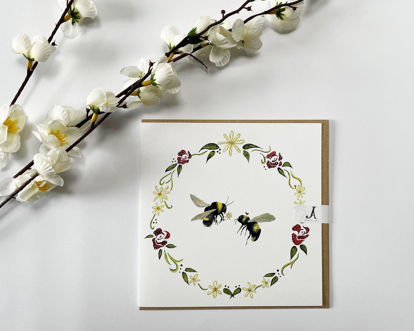 Floral Bee card