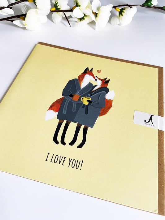 Fox Valentines Card